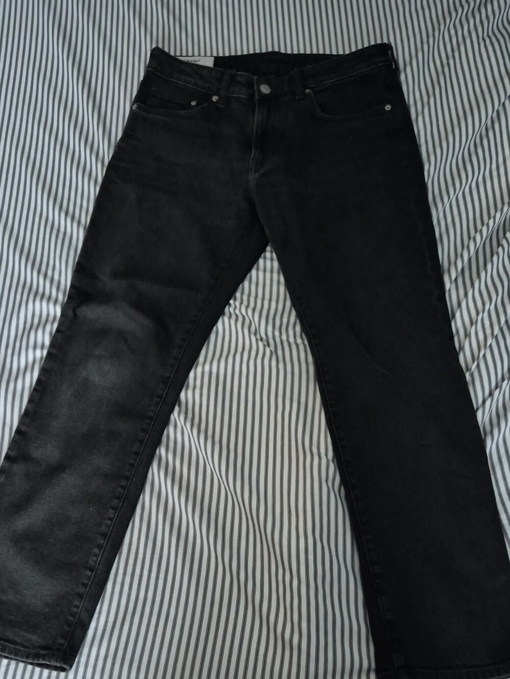 H&M Men's Black Straight Jeans